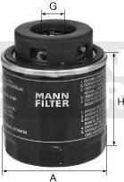 Mann-Filter W 712/90 - Eļļas filtrs www.autospares.lv