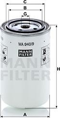 Mann-Filter WA 940/9 - Dzesēšanas šķidruma filtrs www.autospares.lv