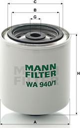 Mann-Filter WA 940/1 - Dzesēšanas šķidruma filtrs www.autospares.lv