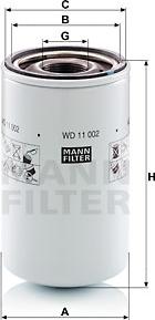 Mann-Filter WD 11 002 - Filtrs, Hidropacēlāja sistēma www.autospares.lv