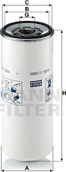 Mann-Filter WDK 11 102/4 - Degvielas filtrs www.autospares.lv