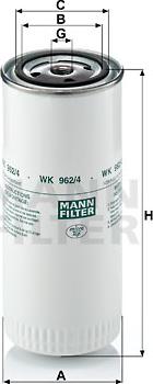 Mann-Filter WK 962/4 - Degvielas filtrs www.autospares.lv
