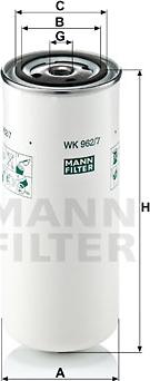 Mann-Filter WK 962/7 - Degvielas filtrs www.autospares.lv