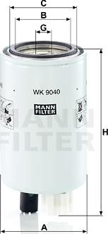 Mann-Filter WK 9040 - Degvielas filtrs www.autospares.lv