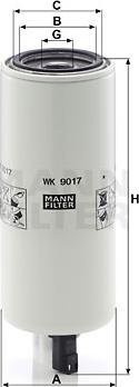 Mann-Filter WK 9017 x - Degvielas filtrs www.autospares.lv