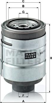 Mann-Filter WK 918 x - Degvielas filtrs www.autospares.lv