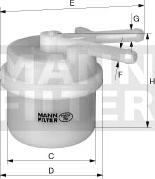Mann-Filter WK 42/13 - Degvielas filtrs www.autospares.lv