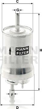Mann-Filter WK 59 x - Degvielas filtrs www.autospares.lv