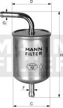 Mann-Filter WK 614/1 - Degvielas filtrs www.autospares.lv