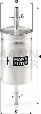 Mann-Filter WK 512 - Degvielas filtrs www.autospares.lv