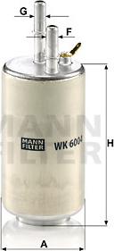 Mann-Filter WK 6004 - Degvielas filtrs www.autospares.lv