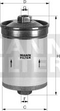 Mann-Filter WK 618 - Degvielas filtrs www.autospares.lv