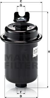 Mann-Filter WK 612/4 - Degvielas filtrs www.autospares.lv