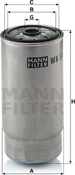Mann-Filter WK 845/7 - Degvielas filtrs www.autospares.lv