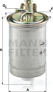 Mann-Filter WK 841 - Degvielas filtrs www.autospares.lv