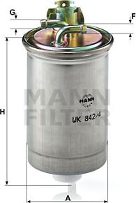 Mann-Filter WK 842/4 - Degvielas filtrs www.autospares.lv