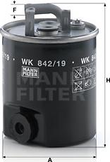 Mann-Filter WK 842/19 - Degvielas filtrs www.autospares.lv