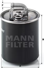 Mann-Filter WK 842/17 - Degvielas filtrs www.autospares.lv