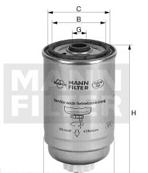 Mann-Filter WK 842/2 (10) - Degvielas filtrs www.autospares.lv