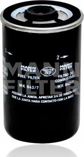 Mann-Filter WK 842/7 - Degvielas filtrs www.autospares.lv