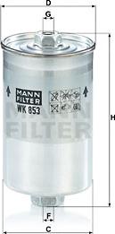 Mann-Filter WK 853 - Degvielas filtrs www.autospares.lv