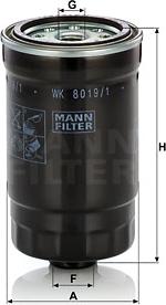 Mann-Filter WK 8019/1 - Degvielas filtrs www.autospares.lv