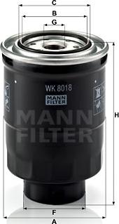 Mann-Filter WK 8018 x - Degvielas filtrs www.autospares.lv