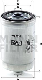 Mann-Filter WK 8030 - Degvielas filtrs www.autospares.lv