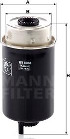 Mann-Filter WK 8038 - Degvielas filtrs www.autospares.lv
