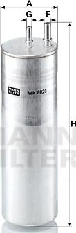 Mann-Filter WK 8020 - Degvielas filtrs www.autospares.lv