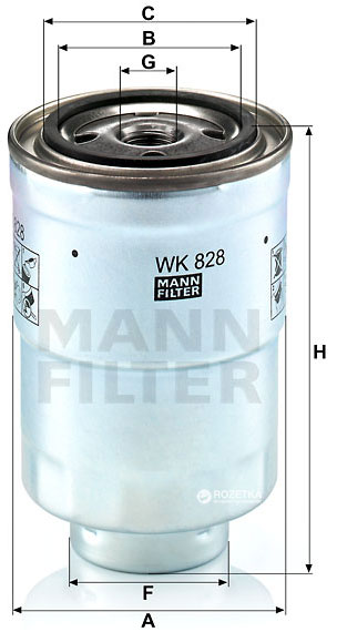 Mann-Filter WK 828 - Degvielas filtrs www.autospares.lv