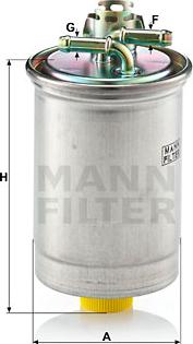 Mann-Filter WK 823 - Degvielas filtrs www.autospares.lv