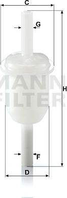 Mann-Filter WK 31/4 (10) - Degvielas filtrs www.autospares.lv