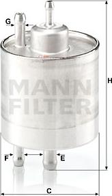 Mann-Filter WK 711/1 - Degvielas filtrs www.autospares.lv