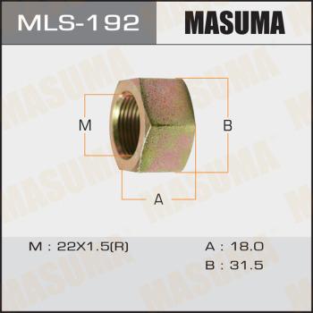 MASUMA MLS-192 - Riteņa stiprināsanas uzgrieznis www.autospares.lv