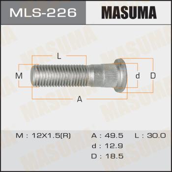 MASUMA MLS-226 - Riteņa stiprināšanas skrūve www.autospares.lv
