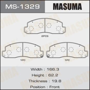 MASUMA MS-1329 - Bremžu loku komplekts www.autospares.lv