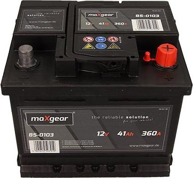 Maxgear 541400036 D722 - Startera akumulatoru baterija www.autospares.lv
