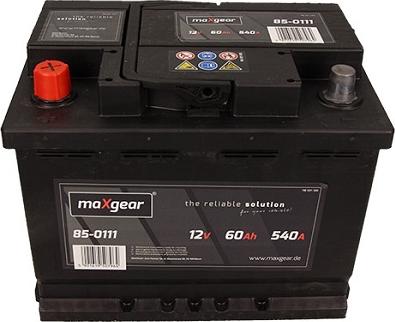 Maxgear 560127054 D722 - Startera akumulatoru baterija www.autospares.lv