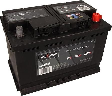 Maxgear 574104068 D722 - Startera akumulatoru baterija www.autospares.lv