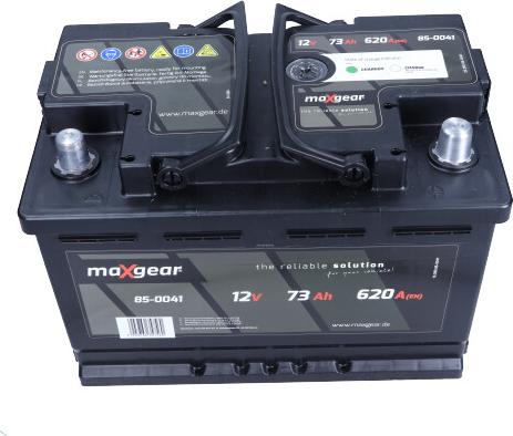 Maxgear 85-0041 - Startera akumulatoru baterija www.autospares.lv