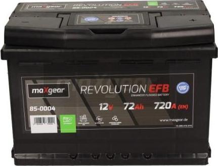 Maxgear 85-0004 - Startera akumulatoru baterija www.autospares.lv
