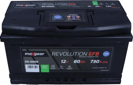 Maxgear 85-0005 - Startera akumulatoru baterija www.autospares.lv