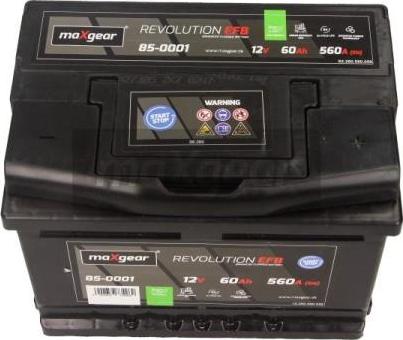 Maxgear 85-0001 - Startera akumulatoru baterija www.autospares.lv