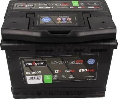 Maxgear 85-0002 - Startera akumulatoru baterija www.autospares.lv