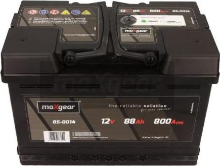 Maxgear 85-0014 - Startera akumulatoru baterija www.autospares.lv