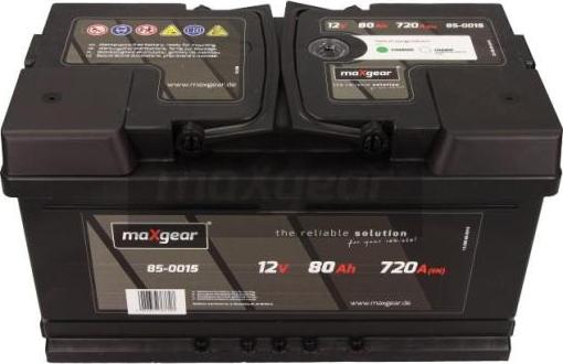 Maxgear 85-0015 - Startera akumulatoru baterija www.autospares.lv