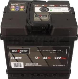 Maxgear 85-0010 - Startera akumulatoru baterija www.autospares.lv