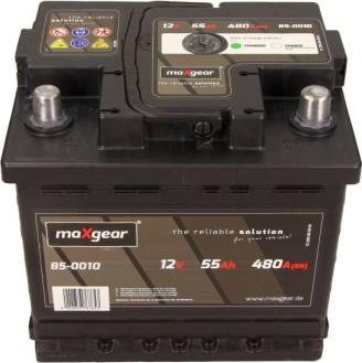 Maxgear 85-0010 - Startera akumulatoru baterija www.autospares.lv