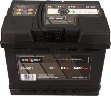 Maxgear 85-0011 - Startera akumulatoru baterija www.autospares.lv